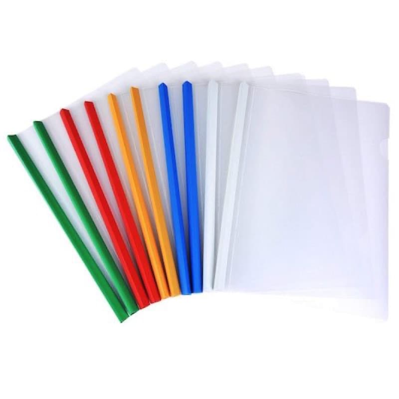 A4 Size Mixed Colour Stick File 10 Pcs Pack