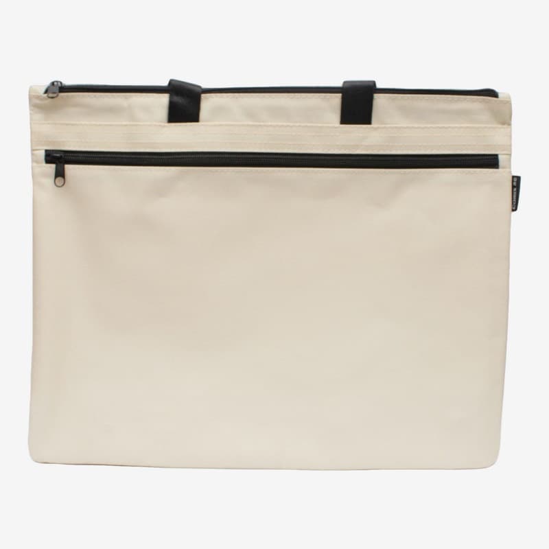 Cream Color Comix FC Zip Handbag