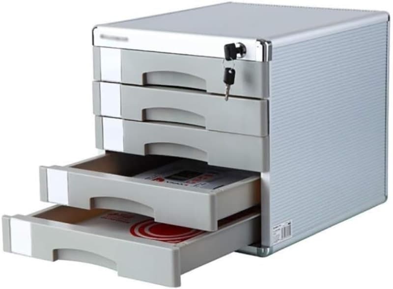 Desktop Comix File cabinets Rack With Lock 5-Layers Drawer