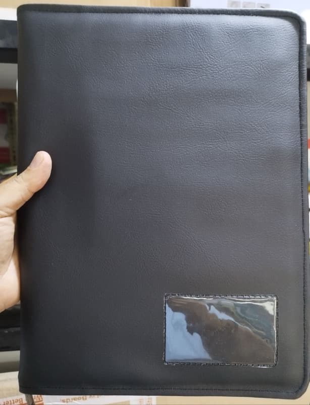 20 Pocket A4 Size Certificate File With Leather Folder With Zipper