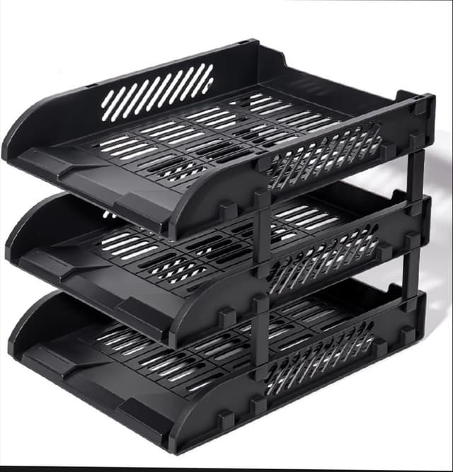 3 Layer Office File Tray For Managing Papers