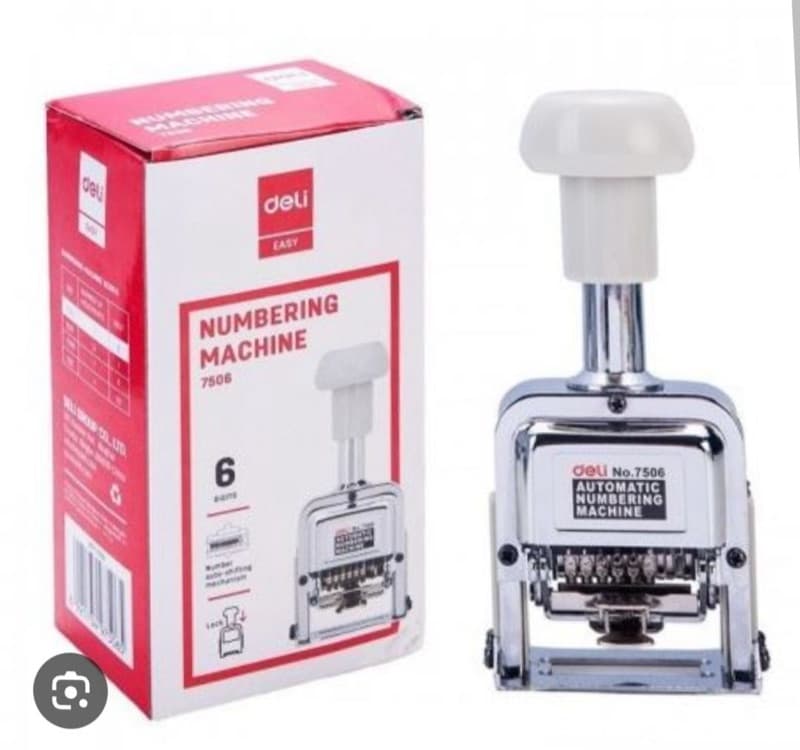 6 Digit Numbering Machine Handle Lock, Model 7506