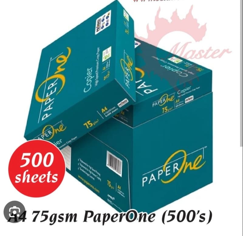 A4 Printing Paper One 75 GSM 500 Sheets Ream (5 Ream In A Box)