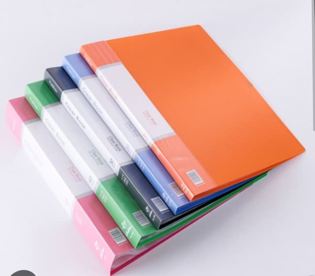 A4 Size Clear Book 20 Pocket file to Keep A4 Size Document/ Certificate Safely