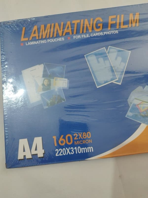 A4 Size Laminating Film 100 Pcs In Pack(80 Mic)