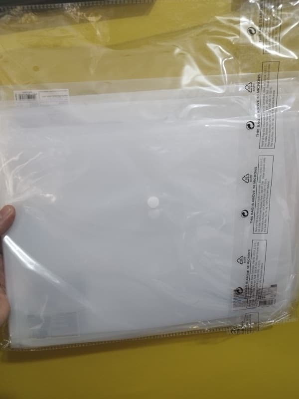 A4 Size My Clear Bag Transparent 50 Micron 10 Pcs Set