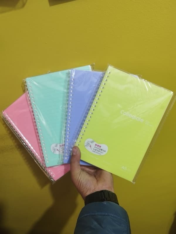 A5 Size Colorful hard Cover Spiral Diary 70 Sheets (140 Pages)4 Pcs Set