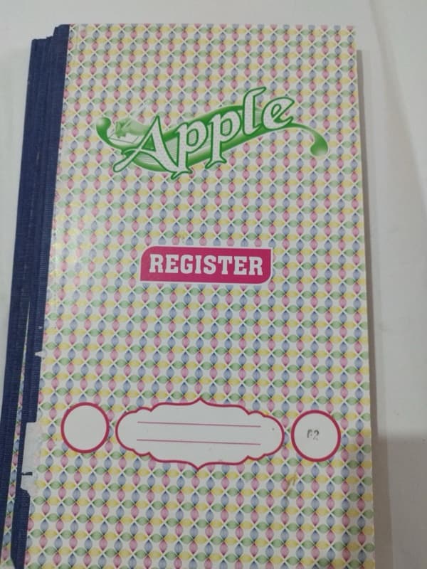 Apple Register Book Number 2(3pcs Set)