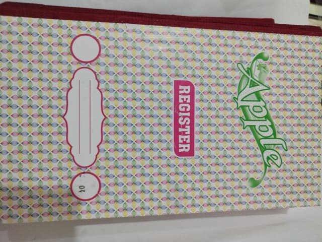 Apple Register Book Number 4(3 Pcs Set)