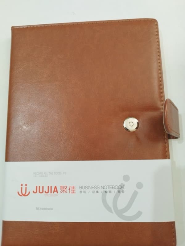 B5 Size Business Notebook 80 sheets Pages With Button 1 Pc