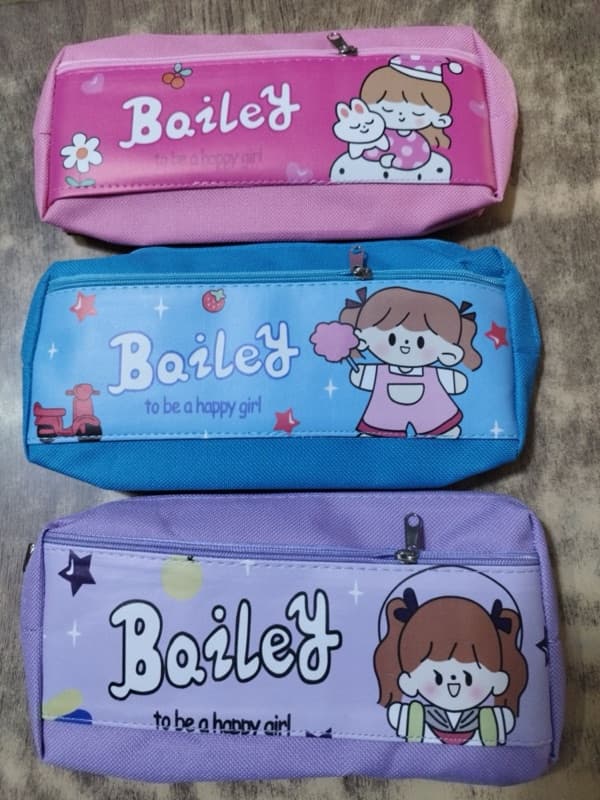 Bailey Pencil Bag For Girls Double Zipper