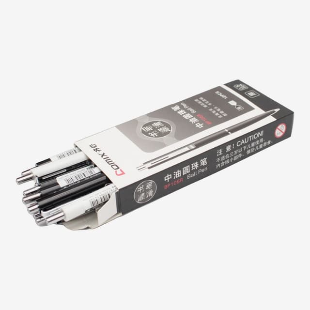 Black Color Comix Ball Pen Pack Of 12