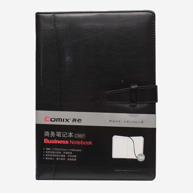 Black Color Comix Business Notebook 114sheets