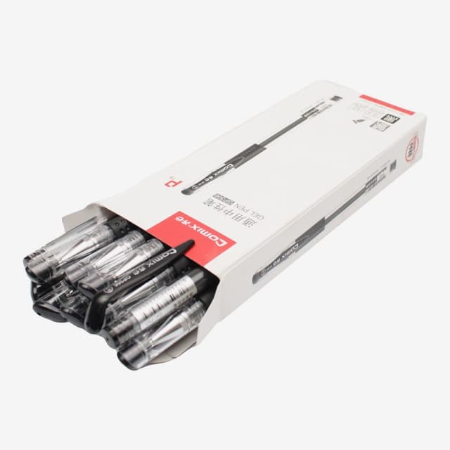Black Color Comix Gel Pen Pack Of 12