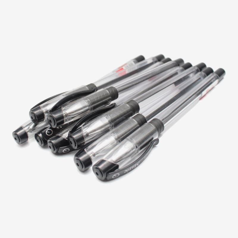 Black Color Radius Mazic Ultimate Writing Pen (Black Ink) Pack Of 50