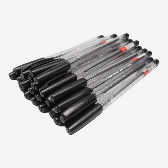 Black Color Radius Mx Ultimate Writing Pen (Black Ink) Pack Of 50