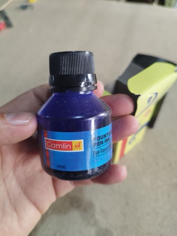 Camlin Fountain Pen 60 Ml Ink Pot 2 Pcs Set
