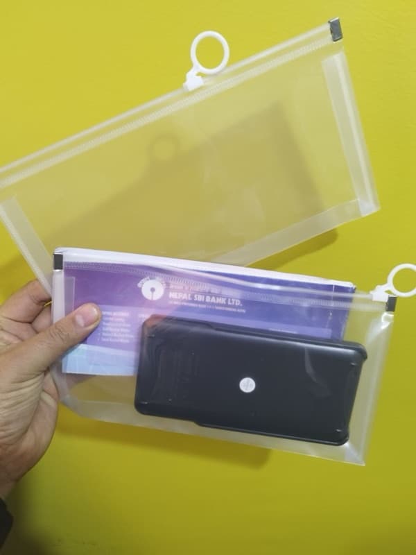 Clear Bag With Zipper Lock (Size 13Cm*24 Cm) 4 Pcs Set