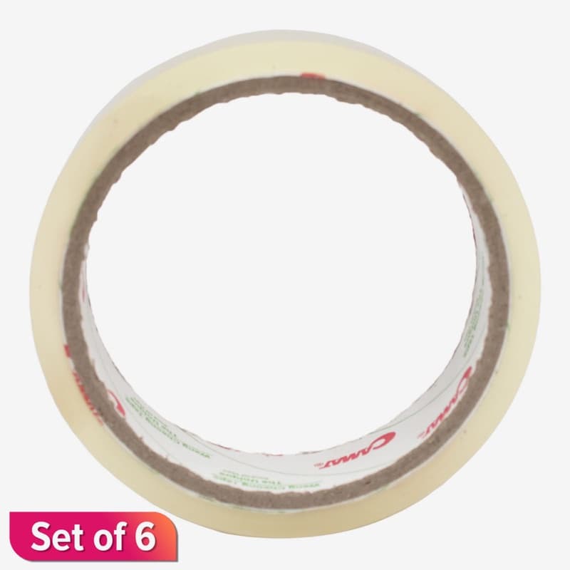 Clear Color Camat 1" Cartoon Tape Set of 6