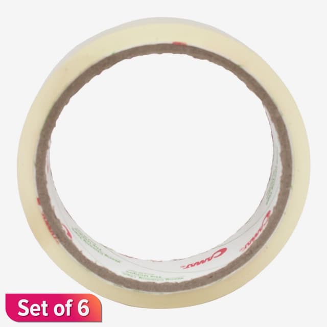 Clear Color Camat 1" Cartoon Tape Set of 6