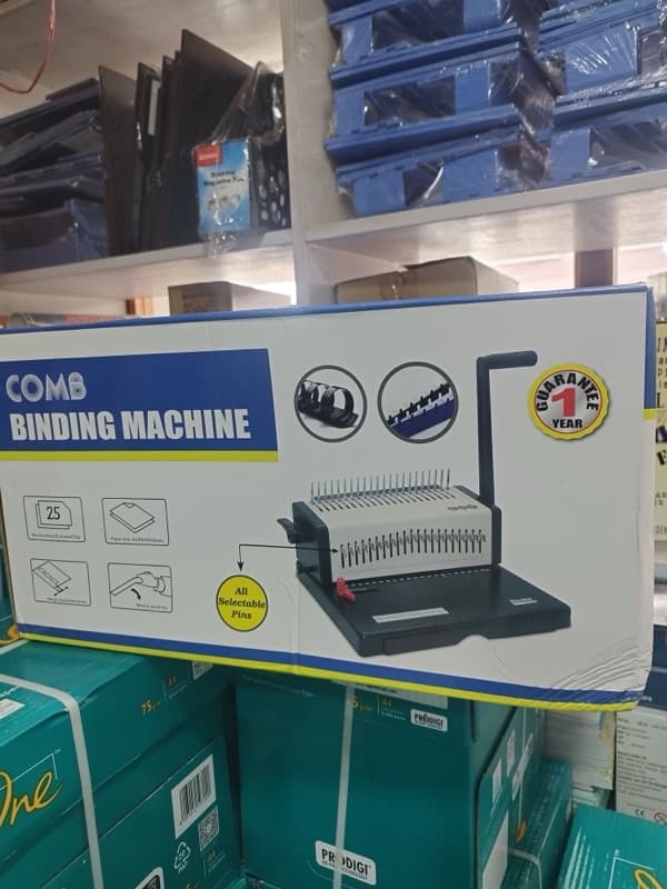 Comb Binding Machine Heavy Duty Max 28 sheets Punch Capacity and 500 sheets Binding Capacity Weight 22 kg