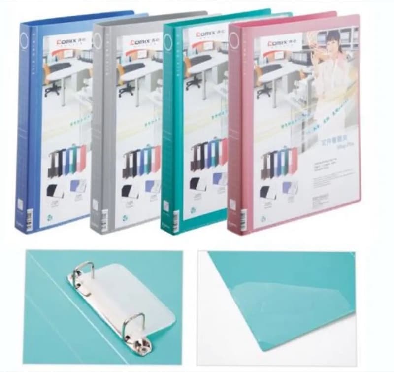 Comix 2D Soft A4 Size Ring File With Front Pocket