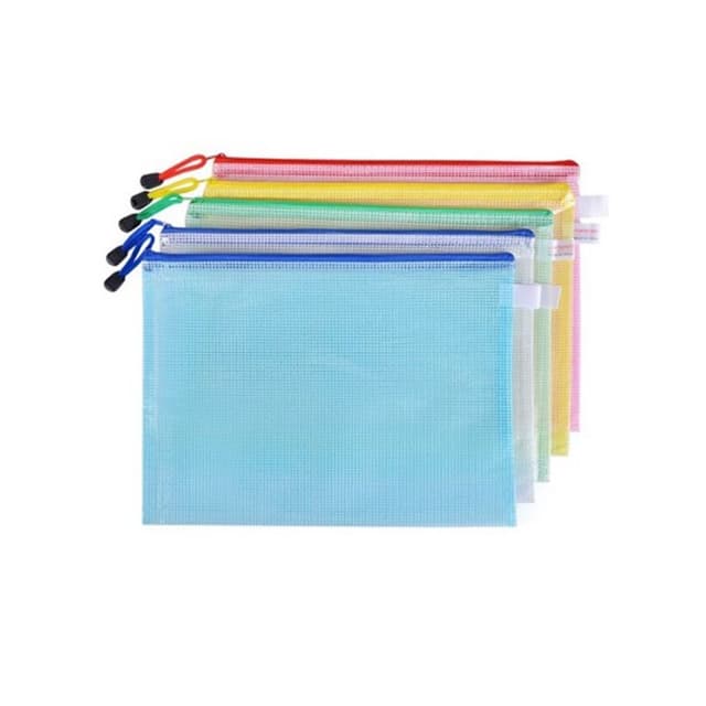Comix A5 Zipper Clear Bag 5 Pcs Set