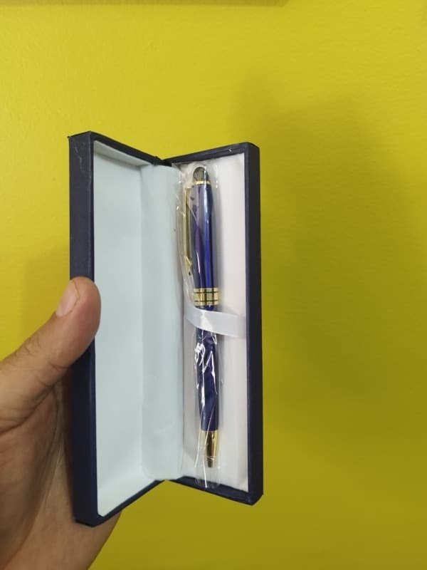 Fancy Gift Pen Different Colour Black Ink Single Pc In Box Pack
