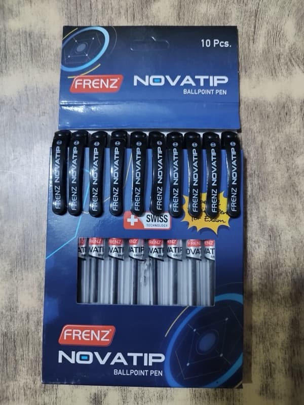 Frenzy Novatip Ball Pens 10 Pcs Pack Black Ink