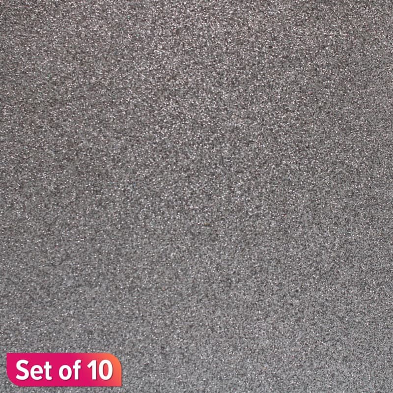 Grey Chiisen A4 Glitter Self Adhesive Eva Foam A4 Paper Pack Of 10 Pcs