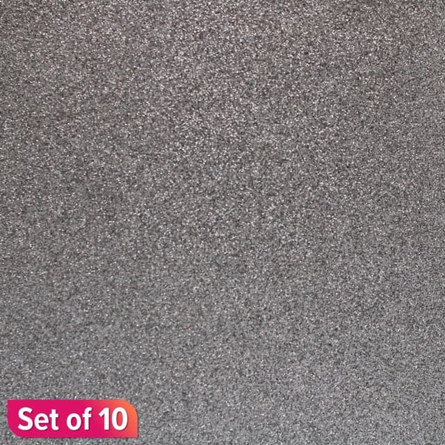 Grey Chiisen A4 Glitter Self Adhesive Eva Foam A4 Paper Pack Of 10 Pcs