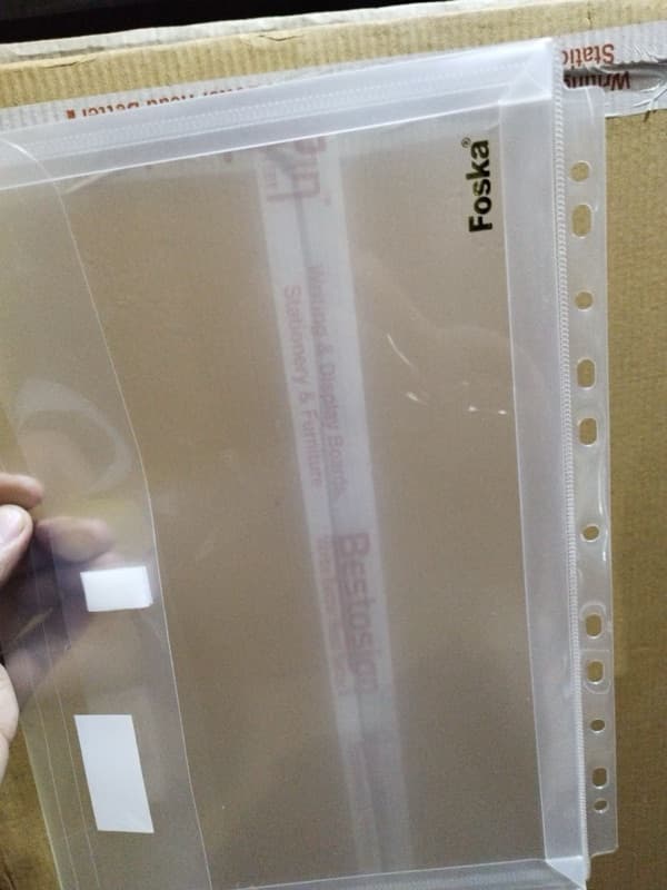 My Clear Bag with Punch Hole Easy for Filling 3 Pcs Set