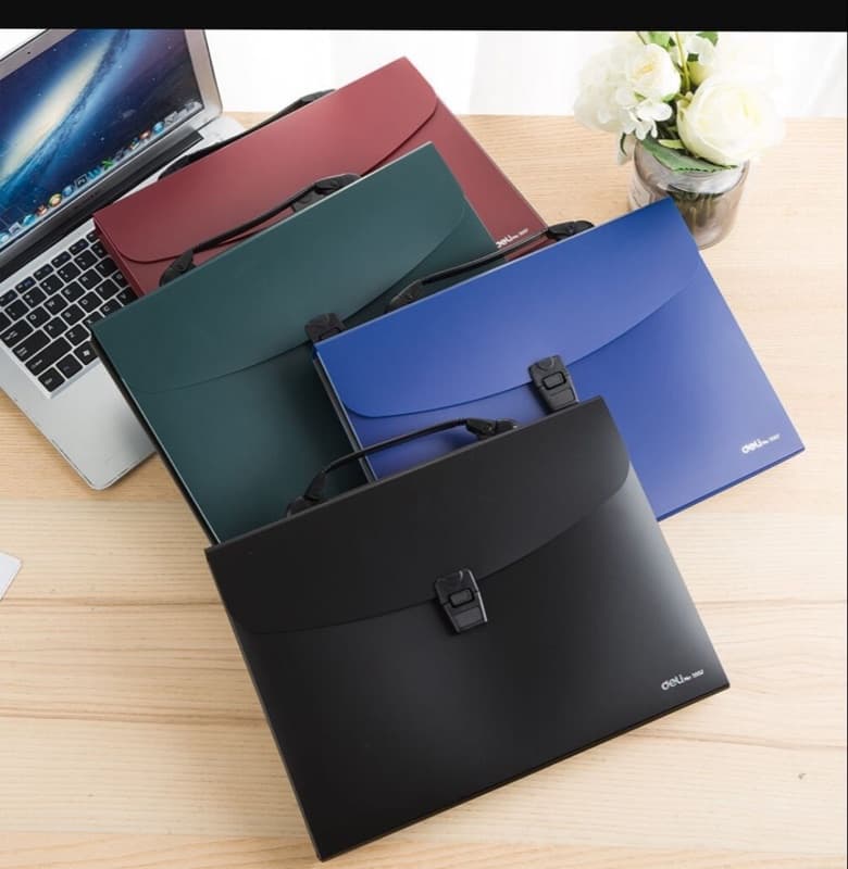 Non Transparent Expanding File With Handle For A4 Size Size Document