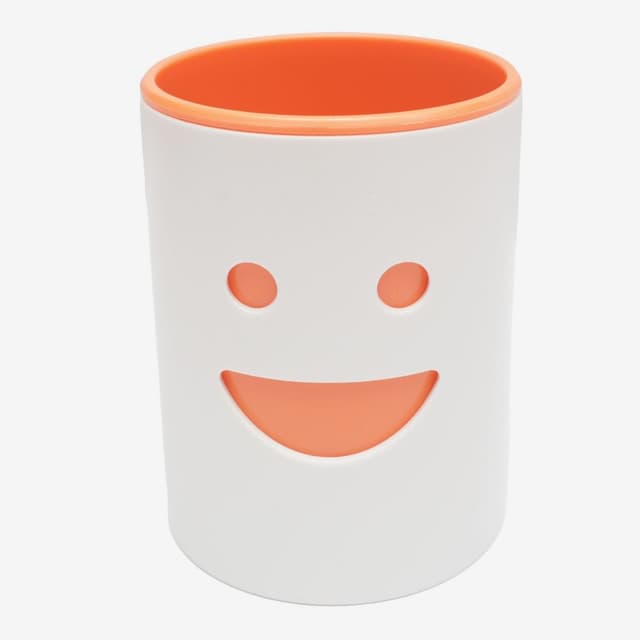 Orange Color Comix Tow-Tone Pen Holder