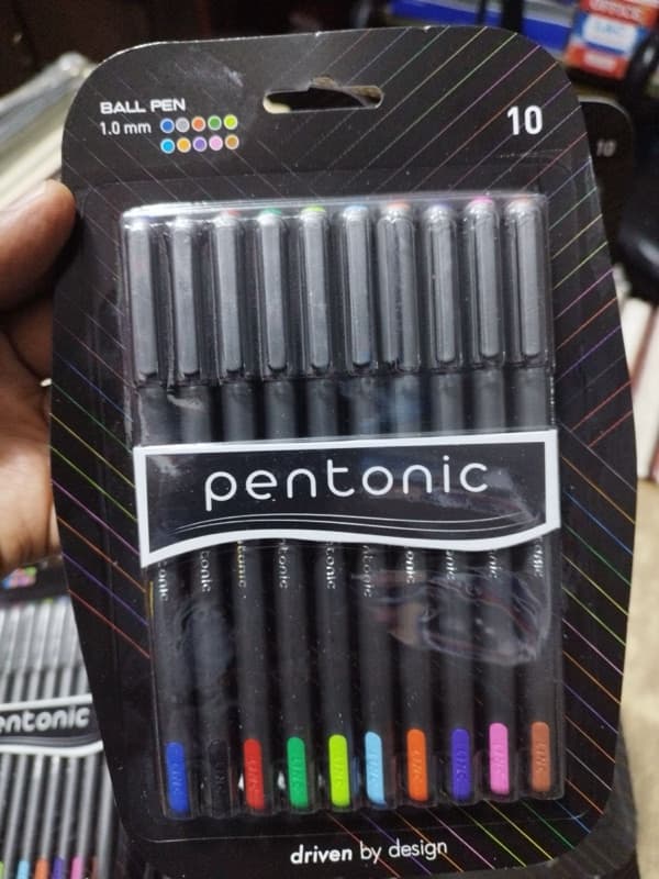 Pentonic Ball pen Multicoloured 1.0 Mm 10 Pcs Set