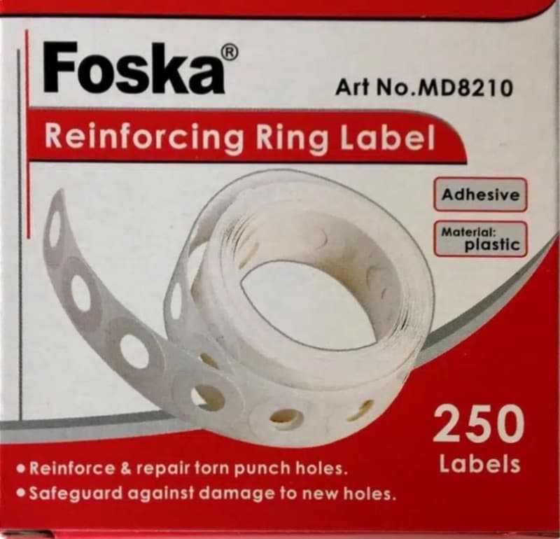 Reinforcing Ring Label To Protect Documents