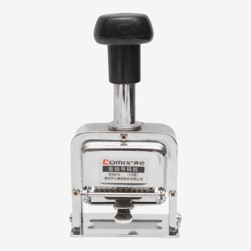 Silver Color Comix Numbering Machine 10 Digit