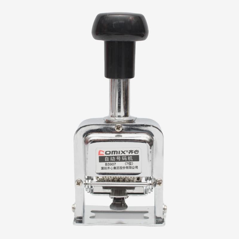Silver Color Comix Numbering Machine 6 Digit