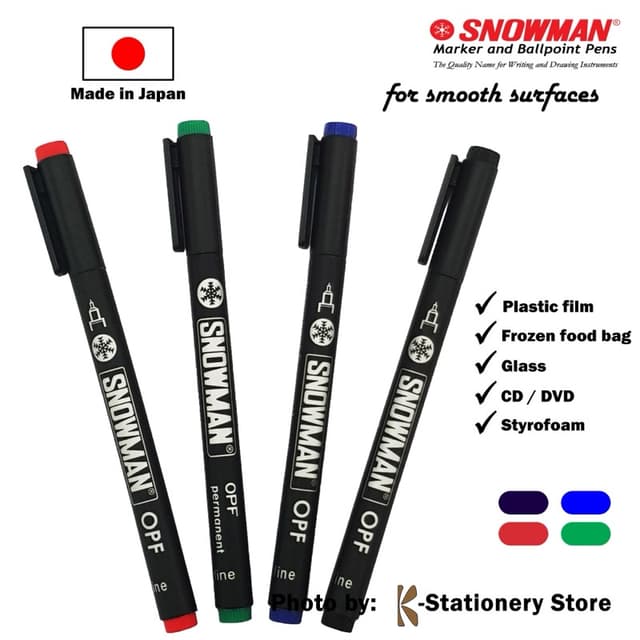 Snowman Permanent OHP/CD Marker