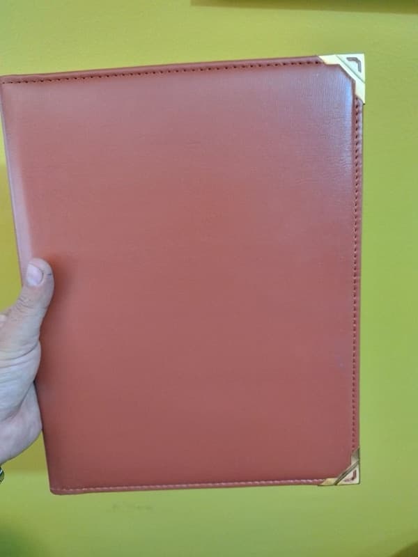 Stationery Ghar A4 Size Menu Book 6 pocket Use For Restaurant, Cafe And Hotel