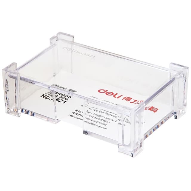Transparent Visiting Card holder with Cover