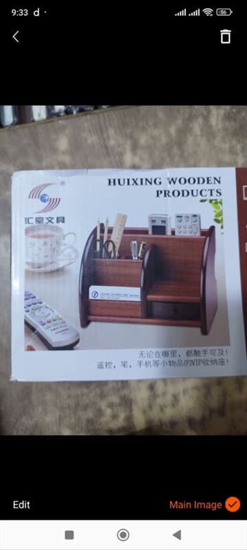 Woden Pen Holder/ Desk Organizer