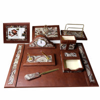 Thumbnail for Sensa Luxury Executive Wooden Table Organizer 11pcs Set