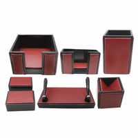 Thumbnail for Senator Rexine Leather Desk Organizer 7pcs Set #20