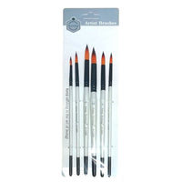 Thumbnail for Keep Smiling Round Tip Paint Brush Pack of 6