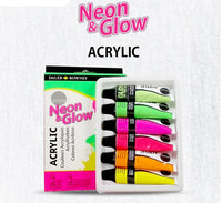 Thumbnail for Daler Rowney Simply Neon And Glow Acrylic Paint Set of 6 Pcs – 12ml