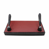 Thumbnail for Senator Rexine Leather Office Desk Organizer 7pcs Set With Watch #20(Red)