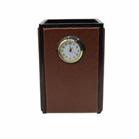 Thumbnail for Senator Rexine Leather Office Desk Organizer 7pcs Set With Watch #20(Brown)