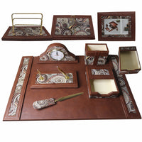 Thumbnail for Sensa Luxury Executive Wooden Table Organizer 11pcs Set