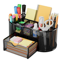 Thumbnail for Metal Mesh Desk Organizer 9 Compartment With Drawer